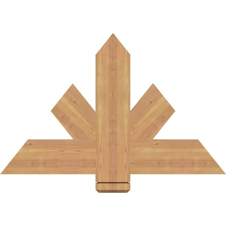 Ekena Millwork Kennewick Timber Gable Bracket, Western Red Cedar, 36"W x 23"H x 1 1/2"D x 5 1/2"F, 15/12 Pitch GBW036X23X0206KEN00SWR